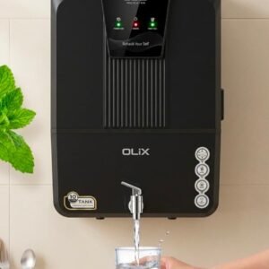OLIX RO+UV+TDS Copper Alkaline Water Purifier (Black, LED Display)