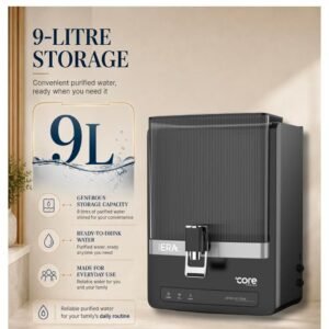 ERA RO+UV+TDS Copper Alkaline Water Purifier | 9L Storage (Black)