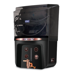 KENT Grand Plus RO+UV+UF+TDS Water Purifier | 9L | Copper & Alkaline (Black)